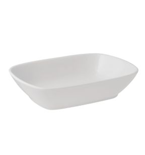 Ravier rectangulaire blanc porcelaine 17 cm Hotel