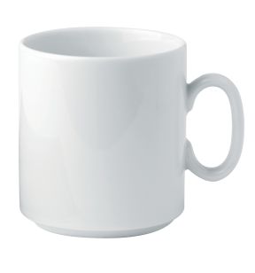 Mok rond wit porselein 30 cl Ø 8 K
