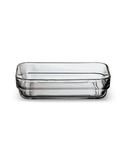 Ravier rectangulaire transparent verre trempé 14 cm Empilable Arcoroc