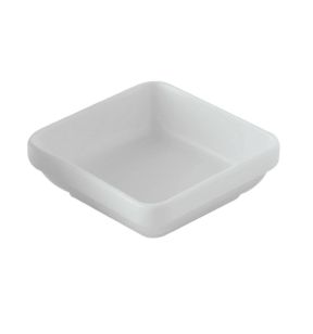 Ravier carré blanc porcelaine 11 cm Pro.mundi