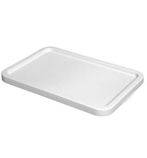 Deksel voor de bak rechthoekig wit plastic xx3 Gilac
