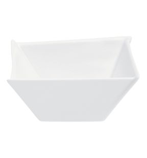 Coupelle carré blanc porcelaine 12,6 cm Twins Pro.mundi