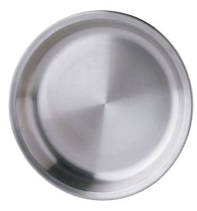 Schotel voor zeevruchten rond grijs inox Ø 50 Lacor
