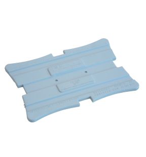 Eutectische plaat rechthoekig grijs plastic 45 Zepe