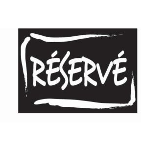 Chevalet "réservé" rectangulaire blanc 7x5 cm Bequet (10 pièces)