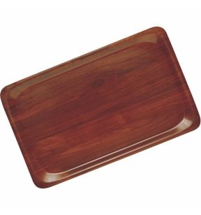 Plateau bois compresse marron 38x27 cm Capri Cambro