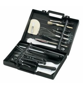 Mallette de cuisine plastique 38x27x8 cm 23 éléments Deglon