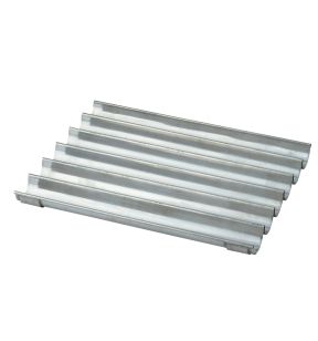 Plaat voor tuiles niet geperforeerd inox xx2 0.6 mm not oblique edges