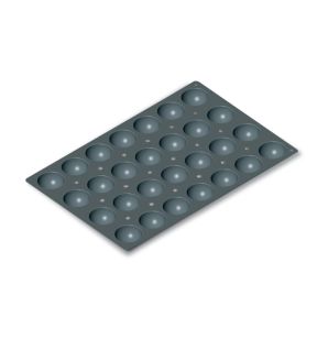 Plaat 28 halve bollen silicone Pâtissier xx3.5 Moulflex Pro De Buyer