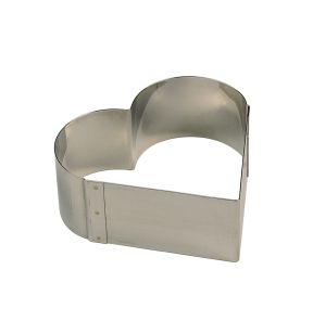 Lot de 6 nonettes coeur inox Sans revêtement 7x6,5x3 cm Gobel (6 pièces)