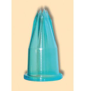 Doos van 2 gekartelde spuitkoppen F6 plastic Ø 3.5 6 (2 eenheden)