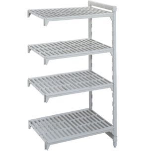 Extra rekken 4 niveaus staal 134 x 170 720 kg 4 planken Camshelving Cambro