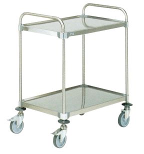 Dienstwagen inox 2 niveaus xx96 100 kg Tournus