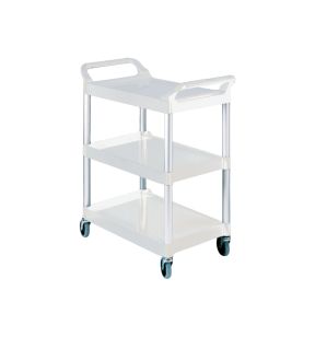 Dienstwagen plastic wit 3 niveaus xx95 90 kg Rubbermaid