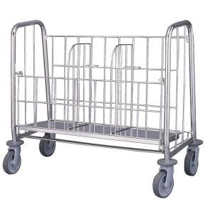 Chariot porte-assiettes inox 180 assiettes maximum 120 kg