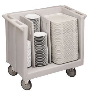 Chariot porte-assiettes plastique 60 assiettes maximum 80 plateaux maximum 227 kg Tdc30 Cambro