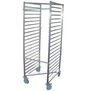 Chariot encastrable en Z inox sens largeur Pâtissier 20 niveaux