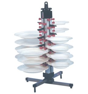 Tafelhouder voor gevulde borden inox 24 maximumplaten Platemate