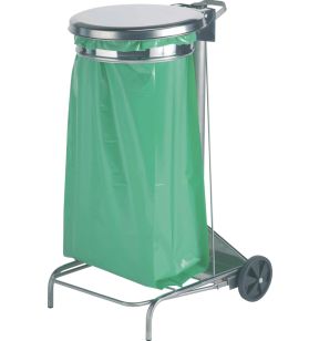 Support sac poubelle inox 110 L Collecroule Rossignol