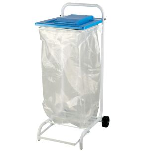 Steun vuilniszak staal 120 L blauw Saint Romain