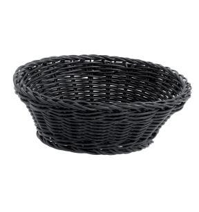 Corbeille rond noir polypropylène (pp) Ø 20 cm 7 cm Twiggy Pro.mundi