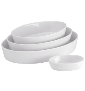 Schotel ovaal wit culinair x10 Pillivuyt