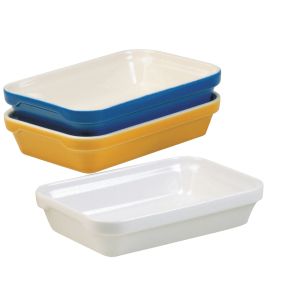 Plat à lasagnes rectangulaire blanc porcelaine culinaire 19x13 cm Londres Revol