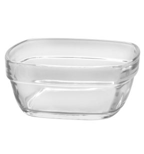 Coupelle carré transparent verre trempé 9 cm Lys Duralex
