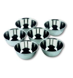 Vingerkommetje rond grijs inox Ø 12 Lacor (6 eenheden)