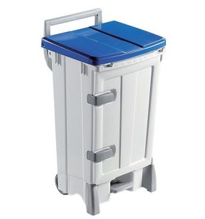Verzamelbak met opening vooraan plastic 90 L wit Gilac