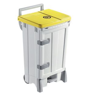 Verzamelbak met opening vooraan plastic 90 L wit Gilac