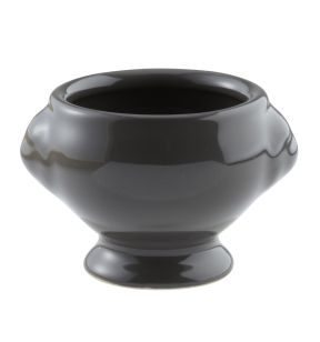 Mini-soepterrine rond grijs geglazuurd aardewerk Ø 5.5 Bistronome Pro.mundi