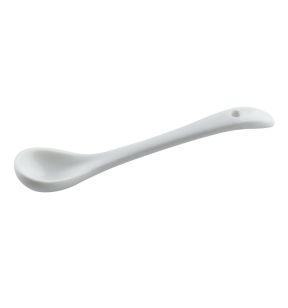 Cuillère moutardier blanc porcelaine 10 cm Pro.mundi