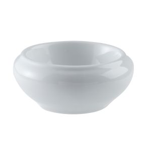 Botervlootje rond wit porselein 2.5 Ø 6.5 Pro.mundi