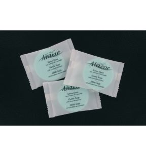 Carton 250 savons ronds 12g floral Alizeor (250 pièces)