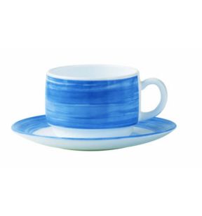 Theekop rond blauw opaal 19 cl Ø 7.8 Brush Arcoroc