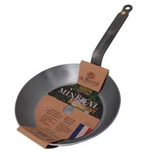 Poêle rond acier Ø 28 cm 4 cm Mineral B De Buyer