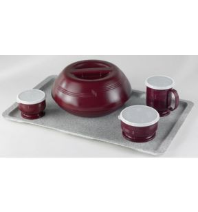 Plateau GN1/1 plastique gris 53x32,5 cm Camguard Cambro