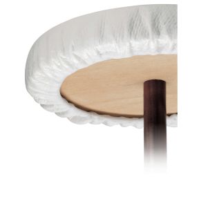 Waterdichte tafelbeschermer rond wit PVC