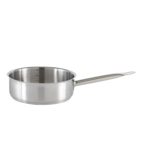 Rechte braadpan inox Ø 24 8 3.6 L Qualiplus Pro.cooker