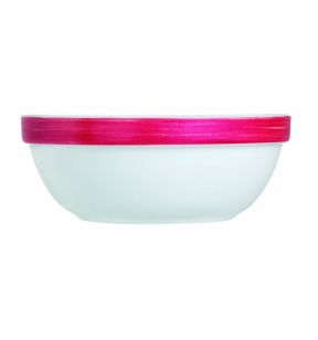 Coupelle rond rouge verre opal Ø 12 cm Brush Arcoroc