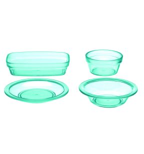 Assiette à dessert rond vert copolyester Ø 13,4 cm Vaisselle Copolyester Saint Romain