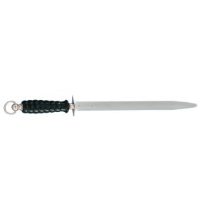 Fusil acier noir 30 cm mèche ovale Couche protectrice de chrome taillage fin Fischer