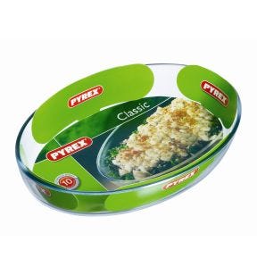 Ovenschotel ovaal doorzichtig borosilicaatglas 35