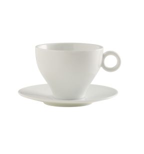 Tasse à thé rond blanc porcelaine 15 cl Ø 7,9 cm Slim O Pro.mundi