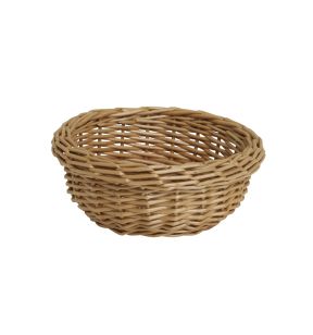 Corbeille rond beige osier Ø 15,5 cm 6 cm Pro.mundi