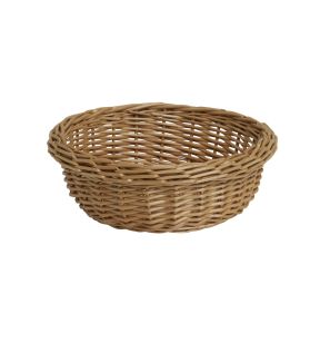 Corbeille rond beige osier Ø 20 cm 7 cm Pro.mundi