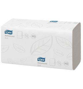 Essuie-main blanc ouate de cellulose 25x23 cm Tork (15 pièces)