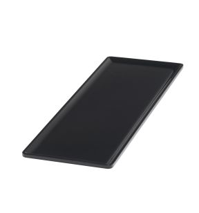 Plat GN2/4 noir mélamine 53 cm Vestah Platex