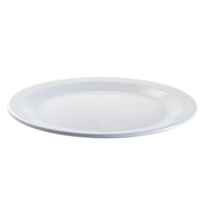 Assiette plate rond blanc mélamine Ø 22,5 cm Platex